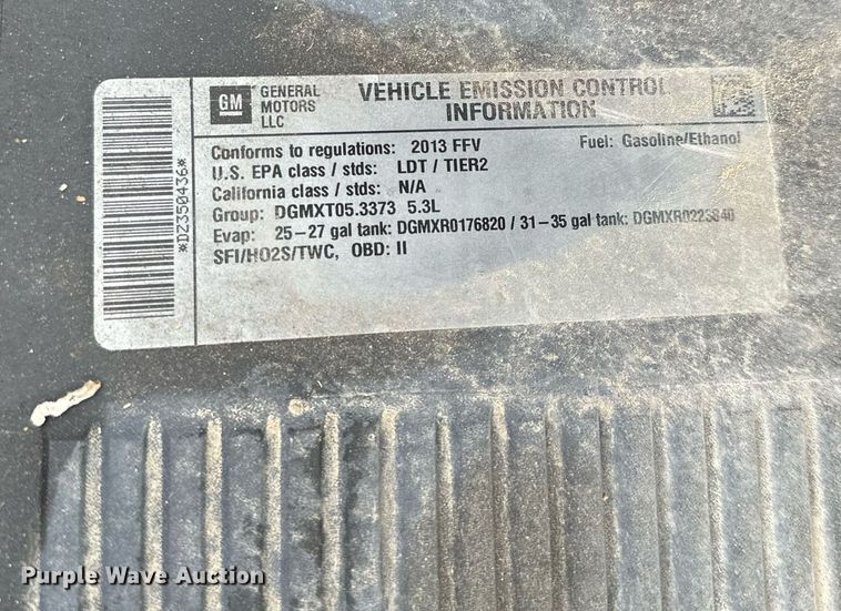 image for item KU9956 2013 Chevrolet Silverado 1500  Ext. Cab pickup truck