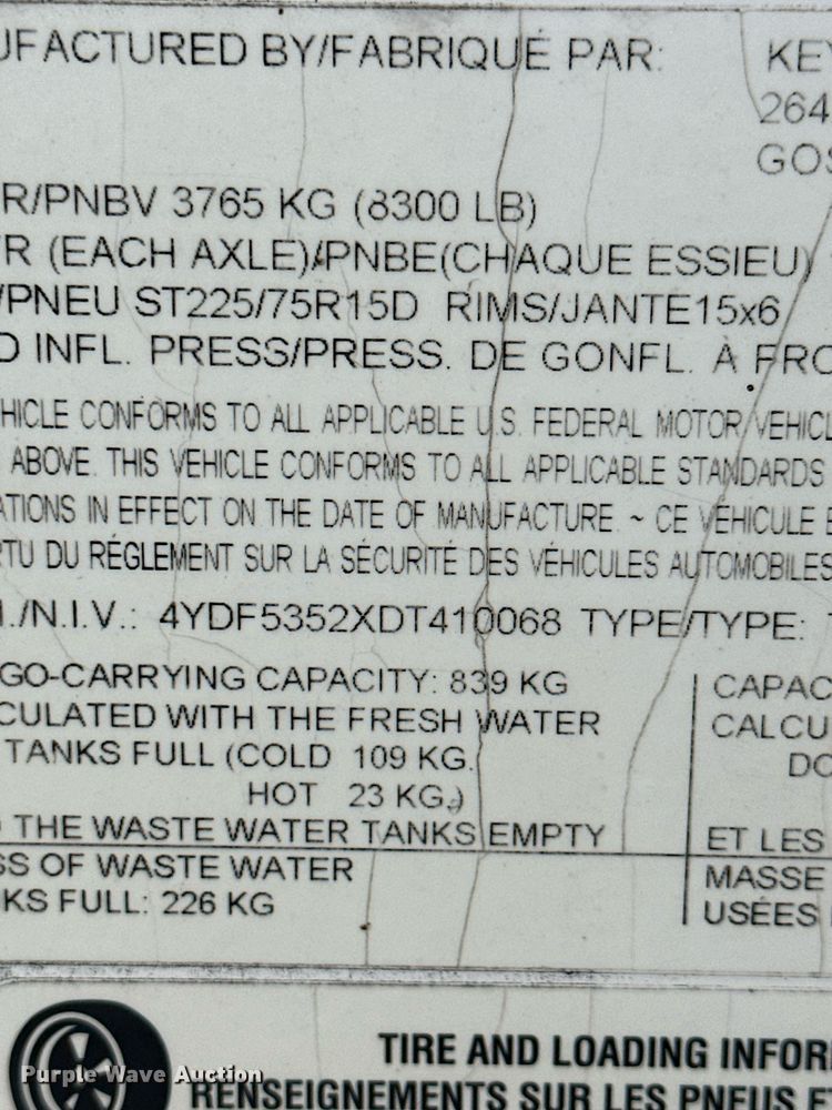 image for item KX9053 2013 Keystone Passport Ultralite Grand Touring  camper