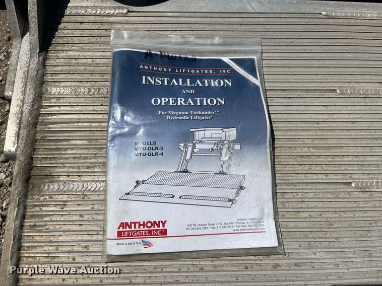 image for item LA9941 Anthony MTU GLR3  end gate lift