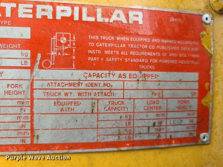 image for item LE9059 Caterpillar V50B  forklift