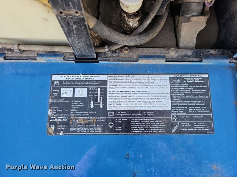 image for item LE9385 Miller Trailblazer 325 EFI  welder/generator