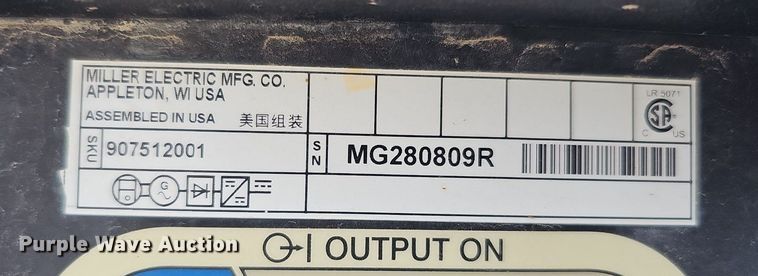 image for item LE9385 Miller Trailblazer 325 EFI  welder/generator