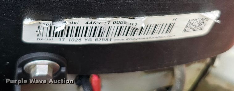 image for item LE9402 2018 Troy-Bilt Mustang 54  ZTR lawn mower