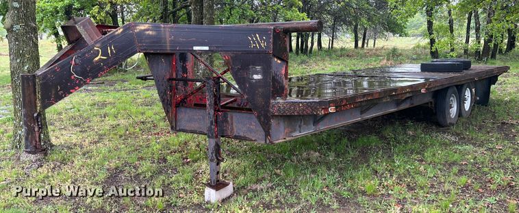 image for item LG9075 Shop built  equipment trailer