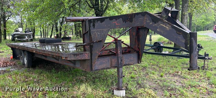 image for item LG9075 Shop built  equipment trailer