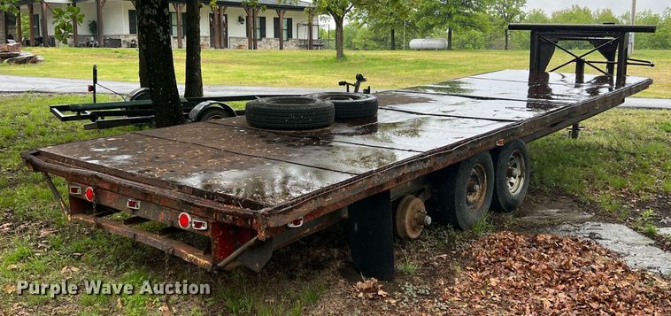 image for item LG9075 Shop built  equipment trailer