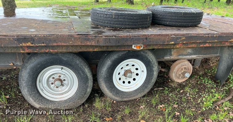 image for item LG9075 Shop built  equipment trailer