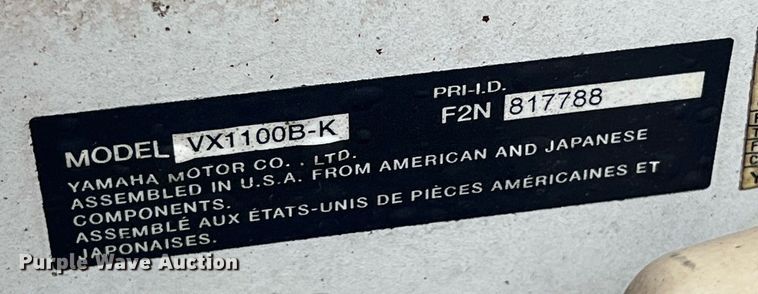 image for item LG9109 (2) 2011 WaveRunner personal watercrafts