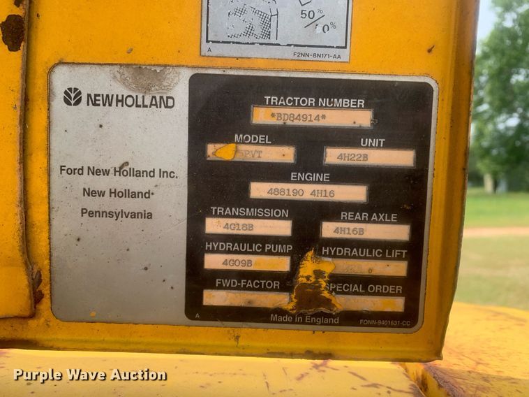 image for item LH9614 Ford New Holland  tractor