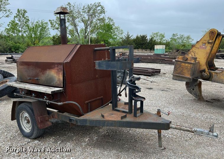 image for item LI9683 Shop built  grill trailer