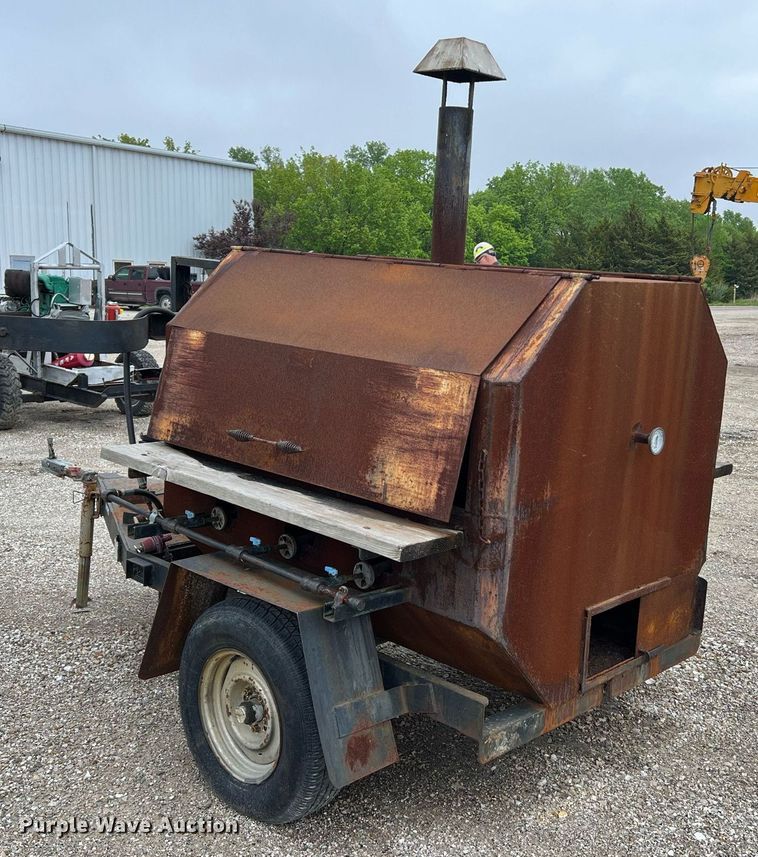 image for item LI9683 Shop built  grill trailer