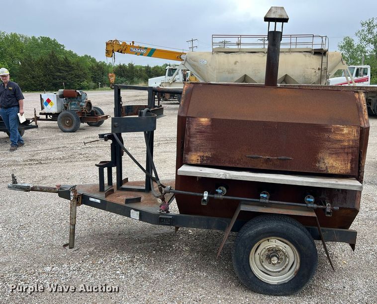 image for item LI9683 Shop built  grill trailer