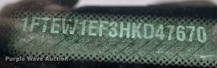 image for item LI9688 2017 Ford F150 XL  SuperCrew pickup truck