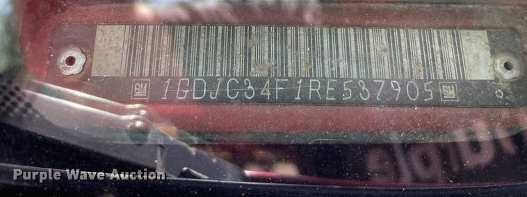 image for item LJ9661 1994 GMC Sierra C3500  dump bed pickup truck