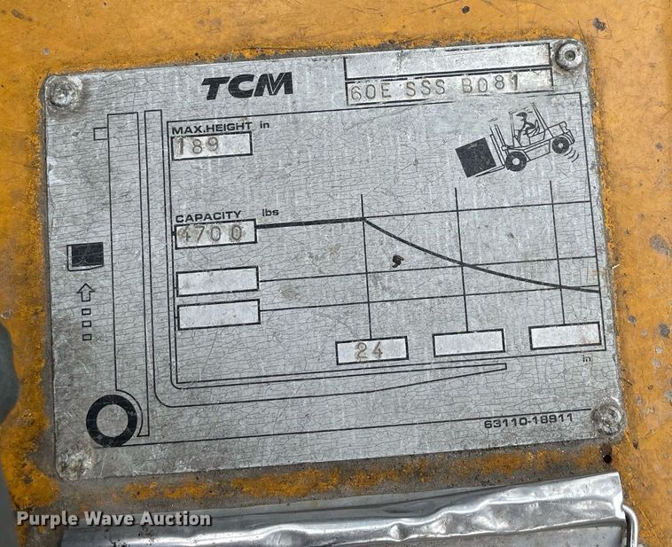 image for item LJ9668 TCM FG30N5T  forklift