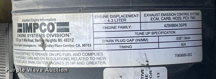 image for item LJ9669 Hyster H90XMS  forklift