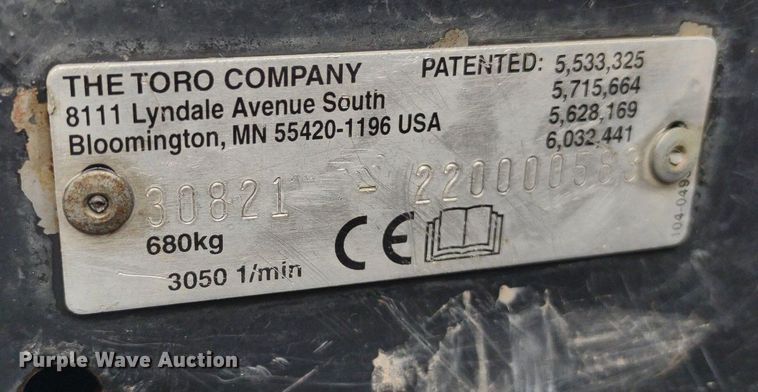 image for item LL9092 Toro Groundsmaster 3500D Sidewinder  lawn mower