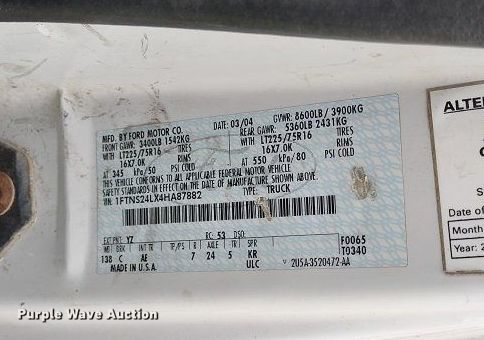 image for item LL9098 2004 Ford E250  van