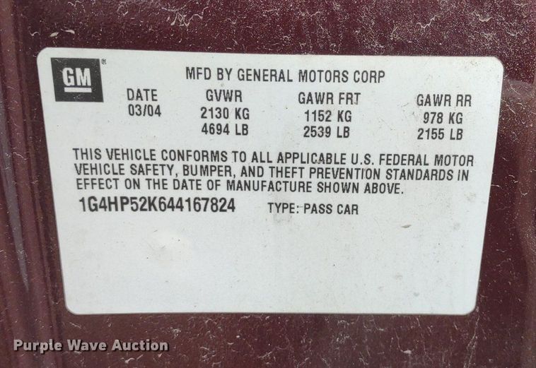 image for item LL9116 2004 Buick LeSabre