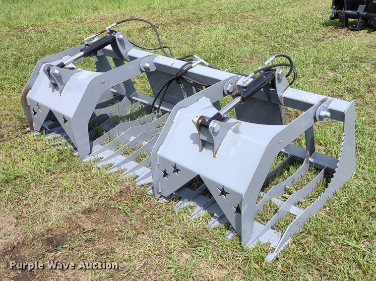 image for item LL9142 80"W skid steer grapple bucket