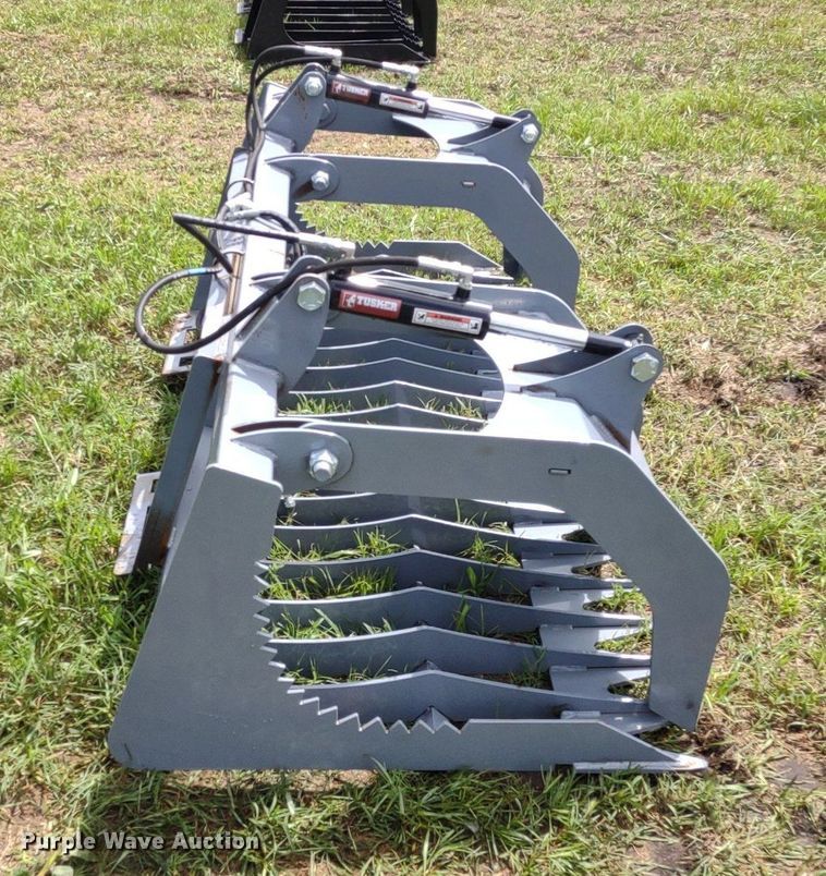 image for item LL9142 80"W skid steer grapple bucket