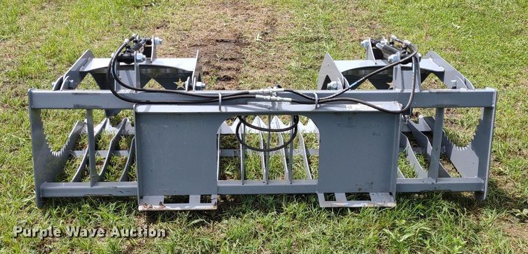 image for item LL9142 80"W skid steer grapple bucket