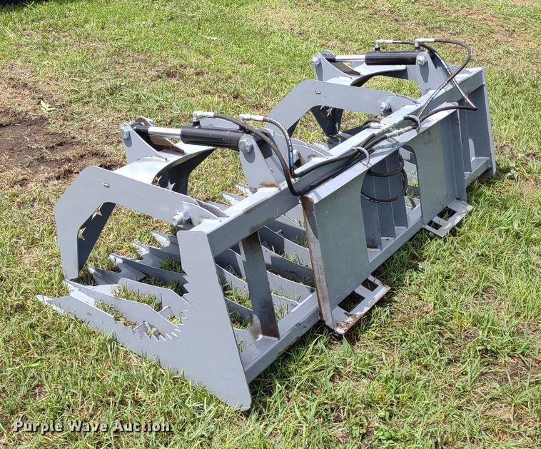 image for item LL9142 80"W skid steer grapple bucket