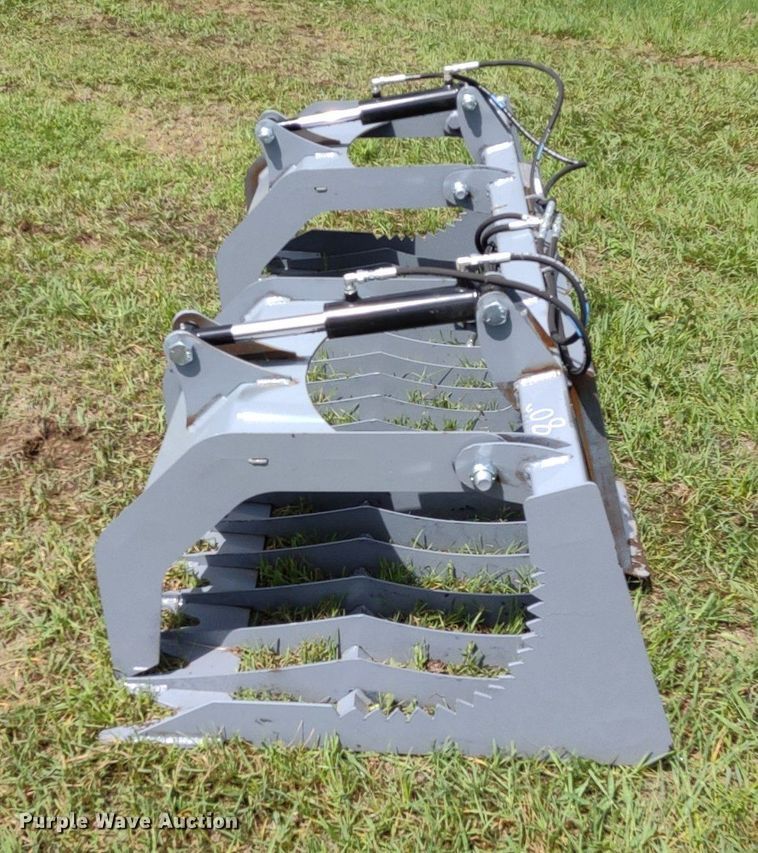 image for item LL9142 80"W skid steer grapple bucket