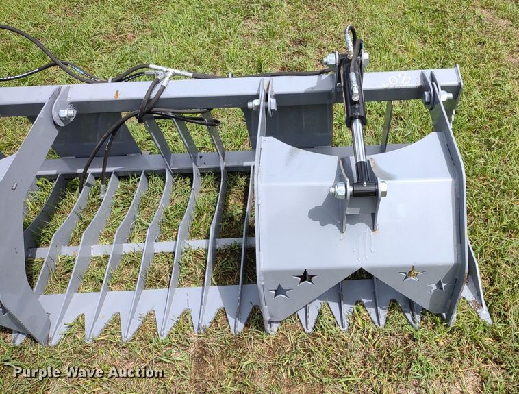 image for item LL9142 80"W skid steer grapple bucket