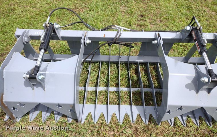 image for item LL9142 80"W skid steer grapple bucket