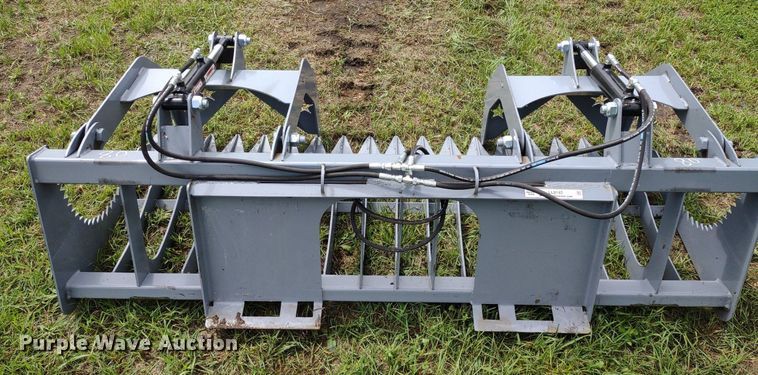 image for item LL9142 80"W skid steer grapple bucket