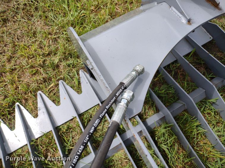 image for item LL9142 80"W skid steer grapple bucket