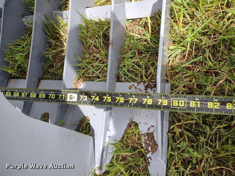 image for item LL9142 80"W skid steer grapple bucket