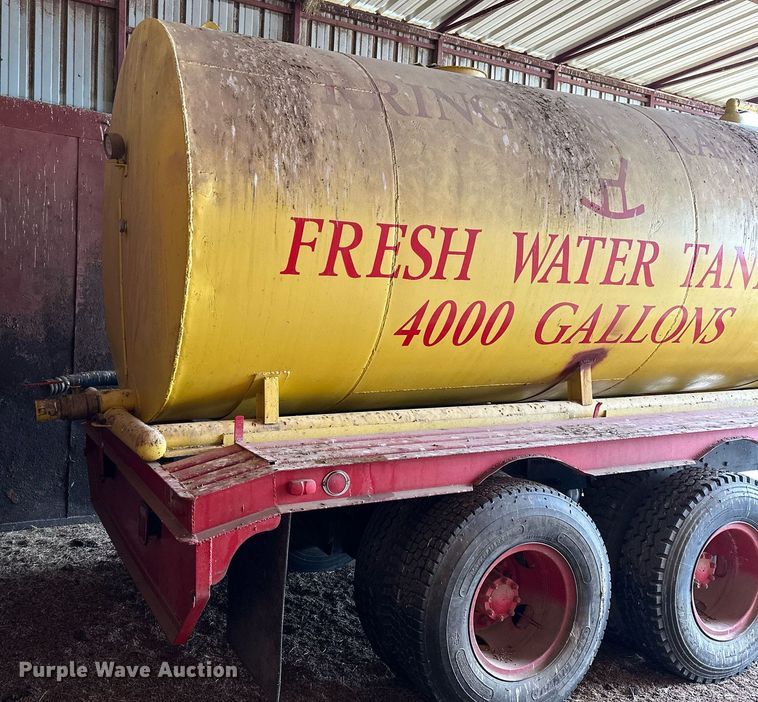 image for item LR9745 Shop built  tank trailer