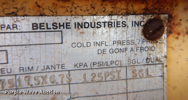 image for item LT9769 2008 Belshe  equipment trailer