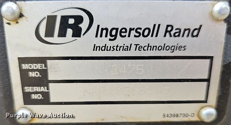 image for item LW9548 Ingersoll Rand 2475  air compressor