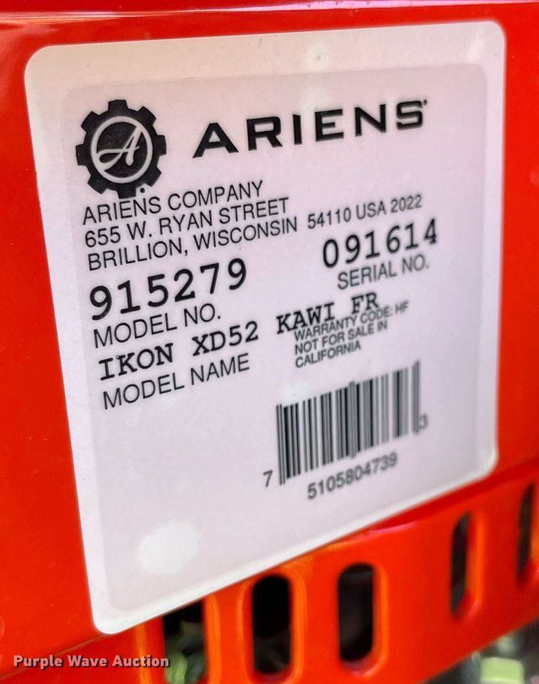 image for item LY9572 Ariens Ikon XD52  ZTR lawn mower