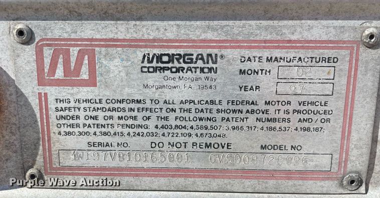 image for item MB9030 1997 Freightliner FL106  box truck