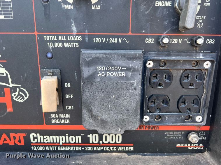 image for item MF9929 Hobart Champion 10,000  welder/generator