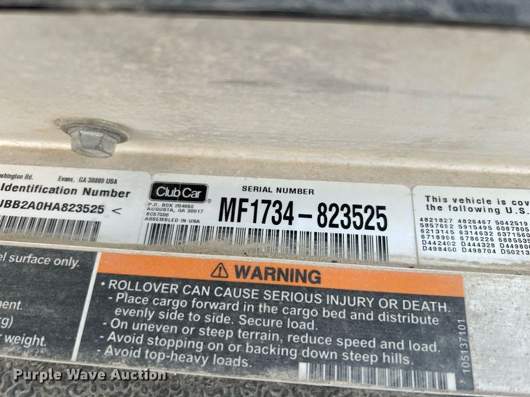 image for item MF9954 Club Car Carryall 300  golf cart