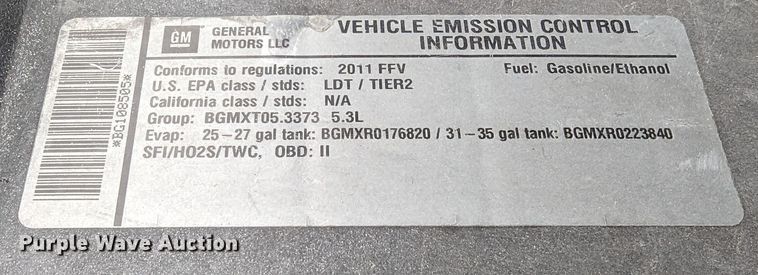 image for item MN9799 2011 GMC Sierra 1500  Crew Cab pickup truck