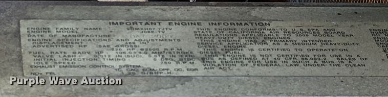 image for item MN9998 2010 Hino 268  refrigerated truck