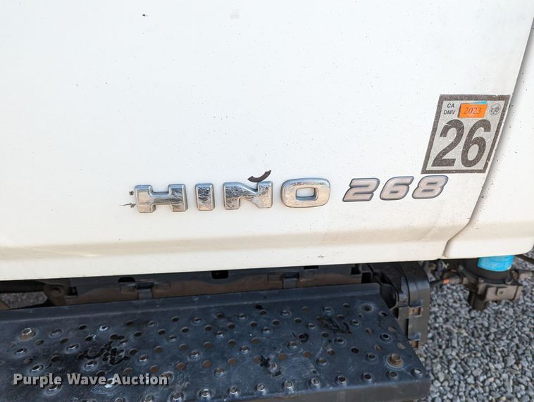 image for item MN9998 2010 Hino 268  refrigerated truck