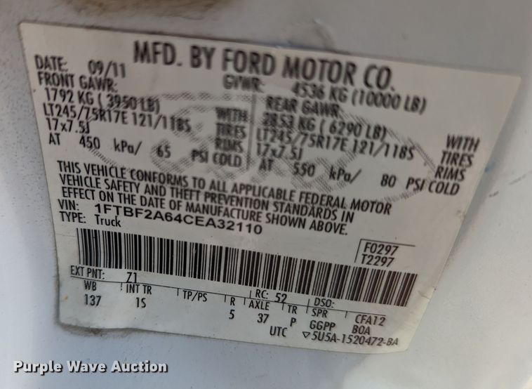 image for item MO9004 2012 Ford F250 Super Duty  pickup truck