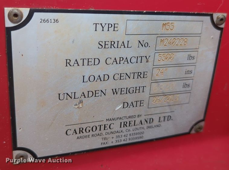 image for item MO9028 2013 Moffett M55  forklift