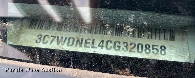 image for item MS9677 2012 Dodge Ram 5500HD  Crew Cab truck cab and chassis