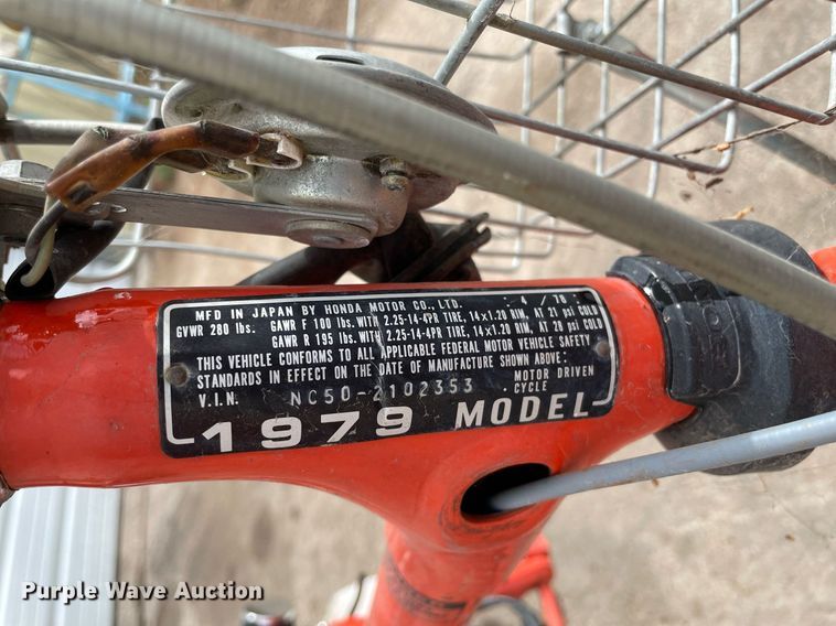 image for item MS9769 (2) 1979 Honda Express bicycles