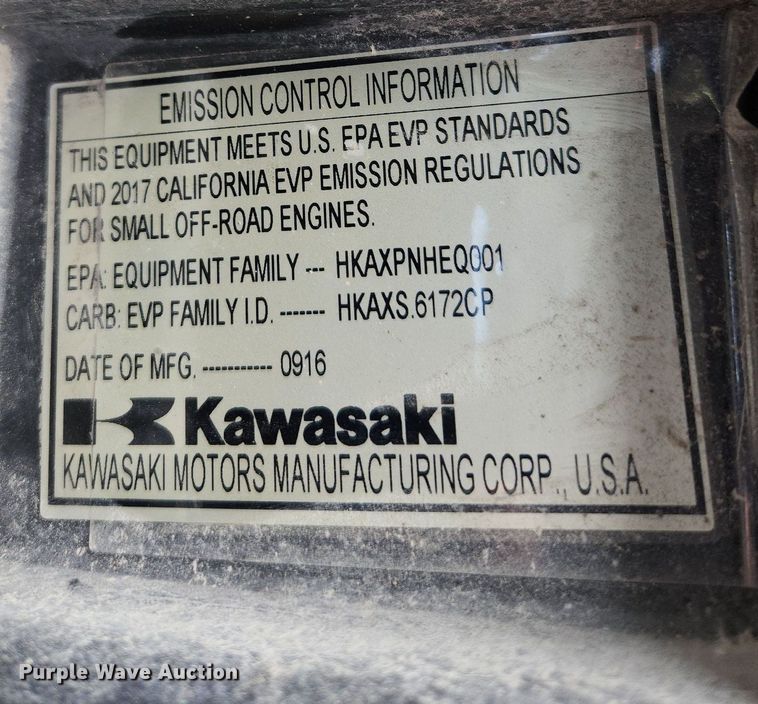 image for item MW9760 2017 Kawasaki Mule 4010  utility vehicle