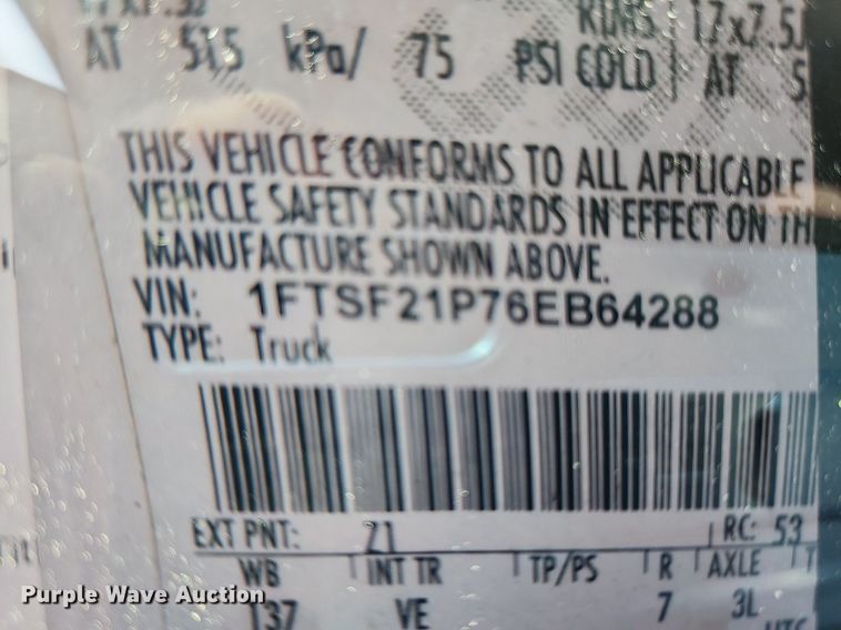 image for item MW9783 2006 Ford F250 Super Duty XL  pickup truck