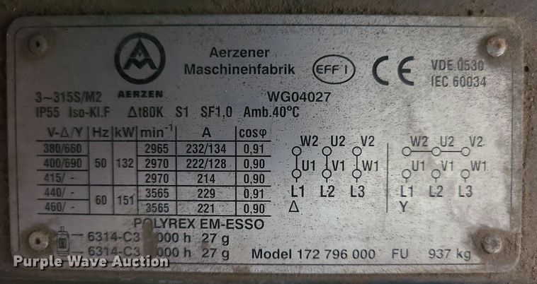 image for item MX9784 Aerzen Delta VM37R  screw compressor